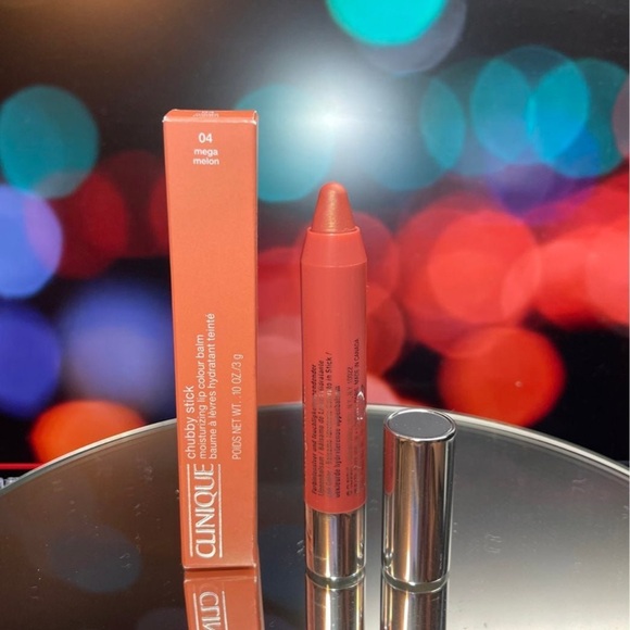 Clinique Cosmetics ~ Chubby Stick Moisturizing Lip Balm ~ Shade Mega Melon - Picture 1 of 1